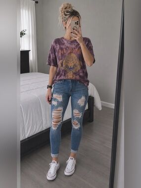 Def Leppard Tie Dye Graphic Band Tee | Size: Large